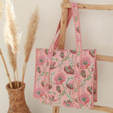 Sac bandoulière Blockprint pêche